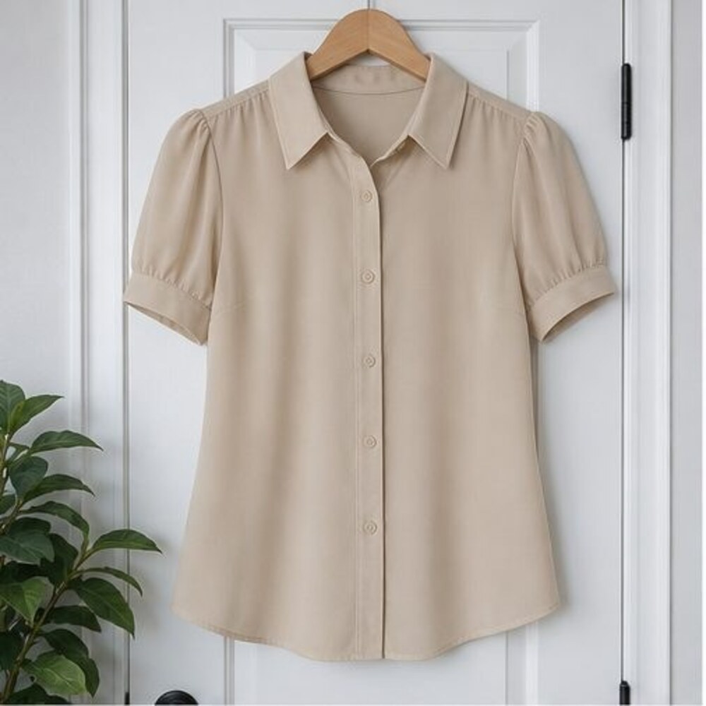 Sand Puff Sleeve Top